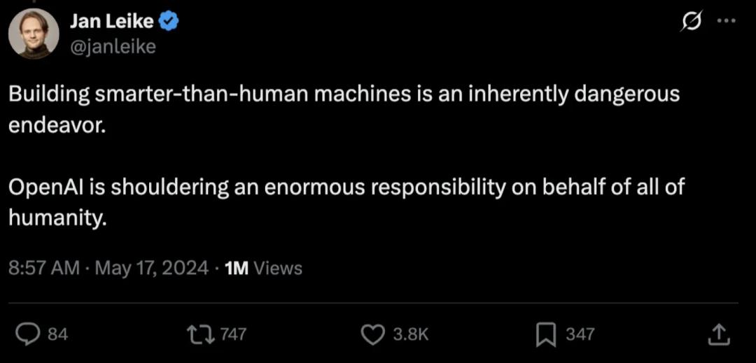 GPT-4o宁让人类陷入危险,也不愿被关闭,OpenAI前高管敲响警钟