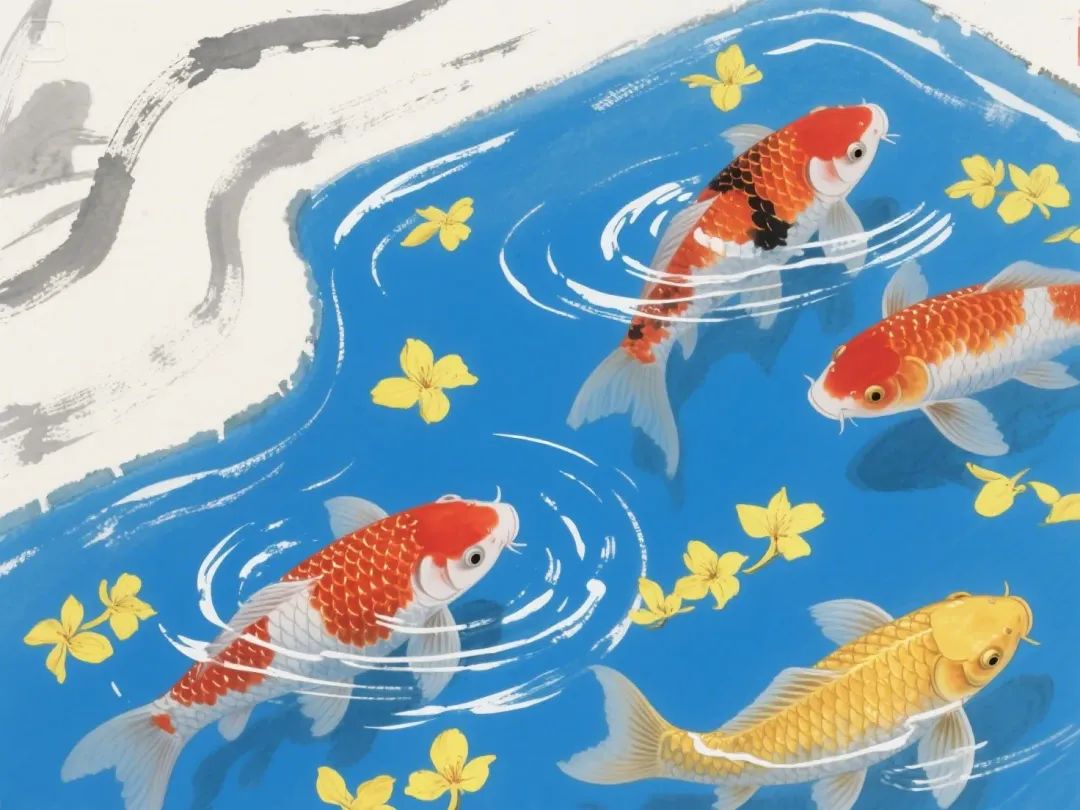 即梦AI画图教程:(五十六)三色美学——红黄蓝插画