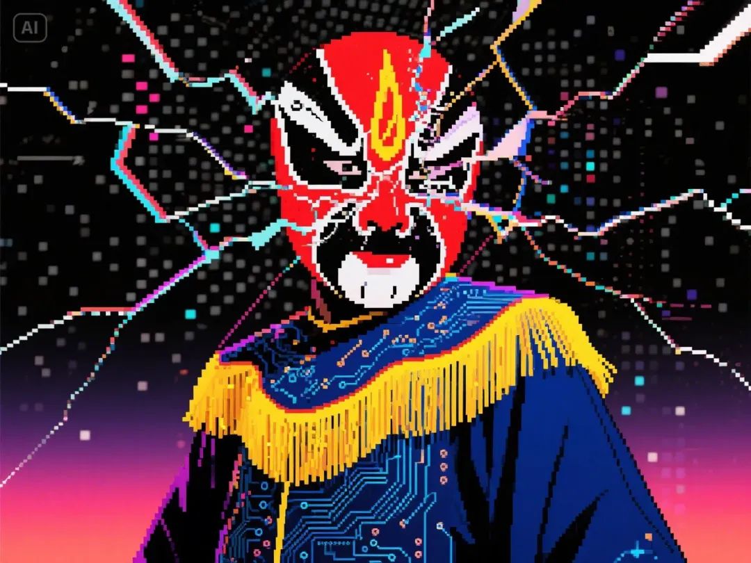 即梦AI画图教程:(五十六)三色美学——红黄蓝插画