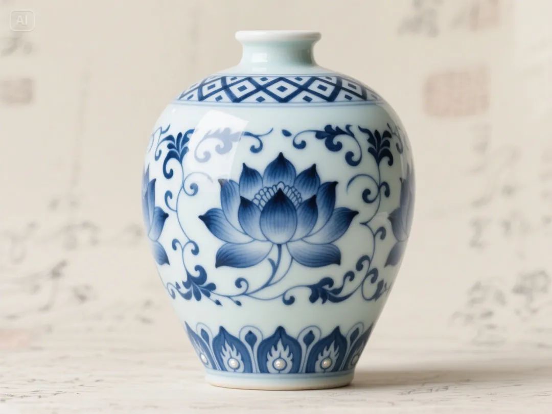 即梦AI画图教程:(五十一)青花瓷的数字化新生