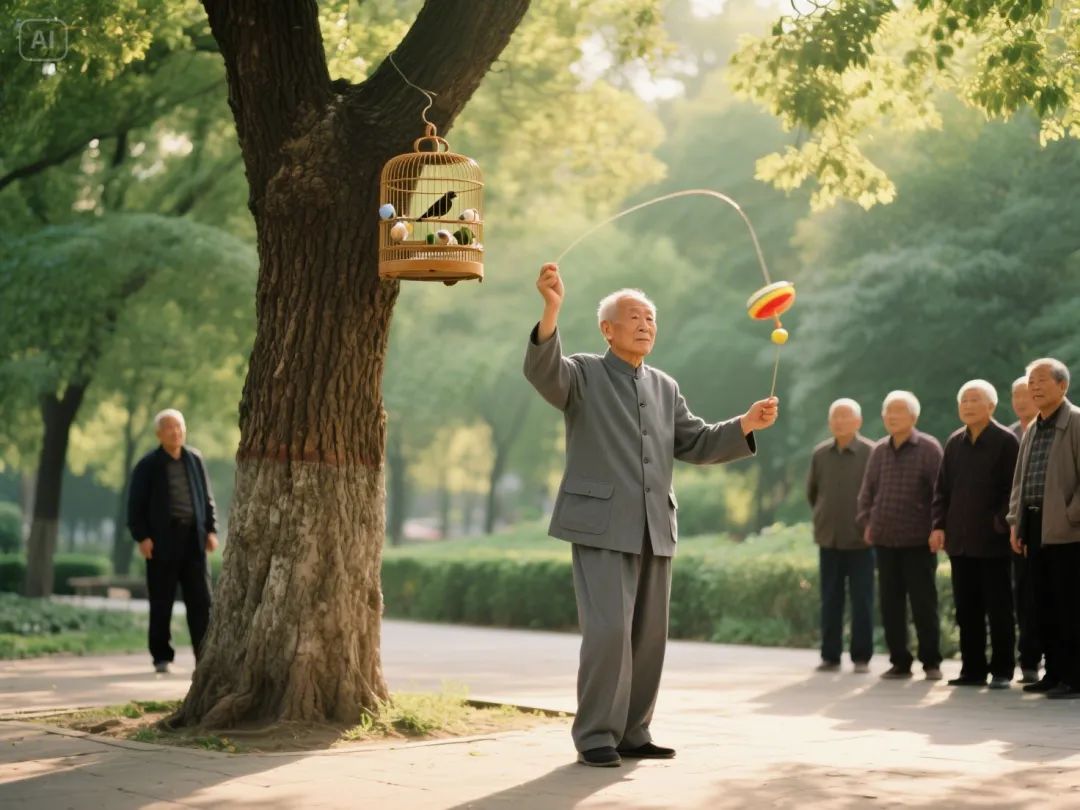 即梦AI画图教程:(六十五)悠闲的公园活动场景