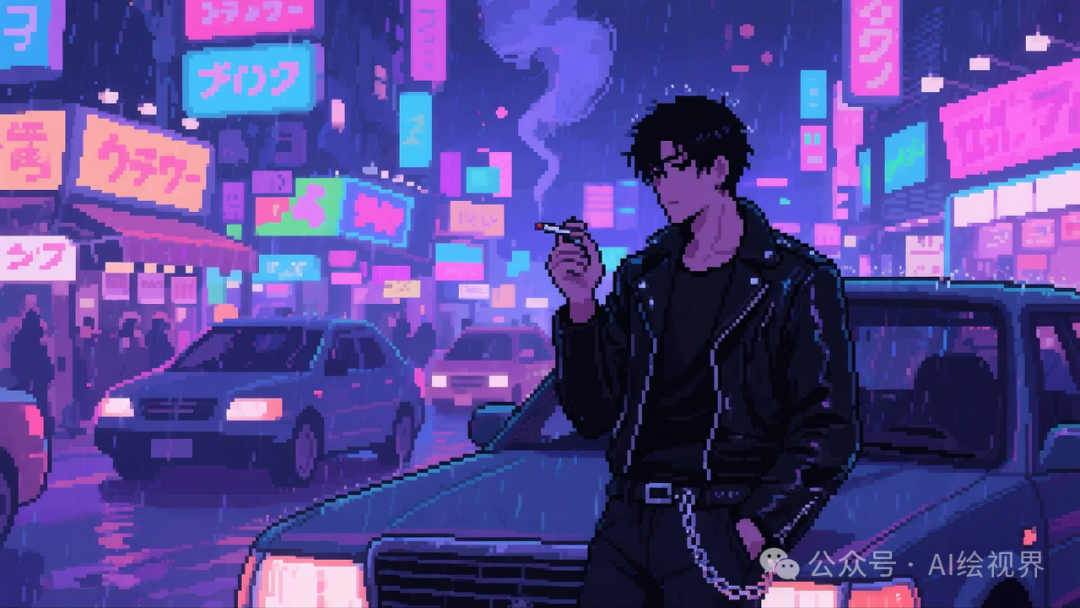 即梦AI 【像素风格】| 爆火的抑郁风像素插画怎么搞?照着输入,张张戳中泪点