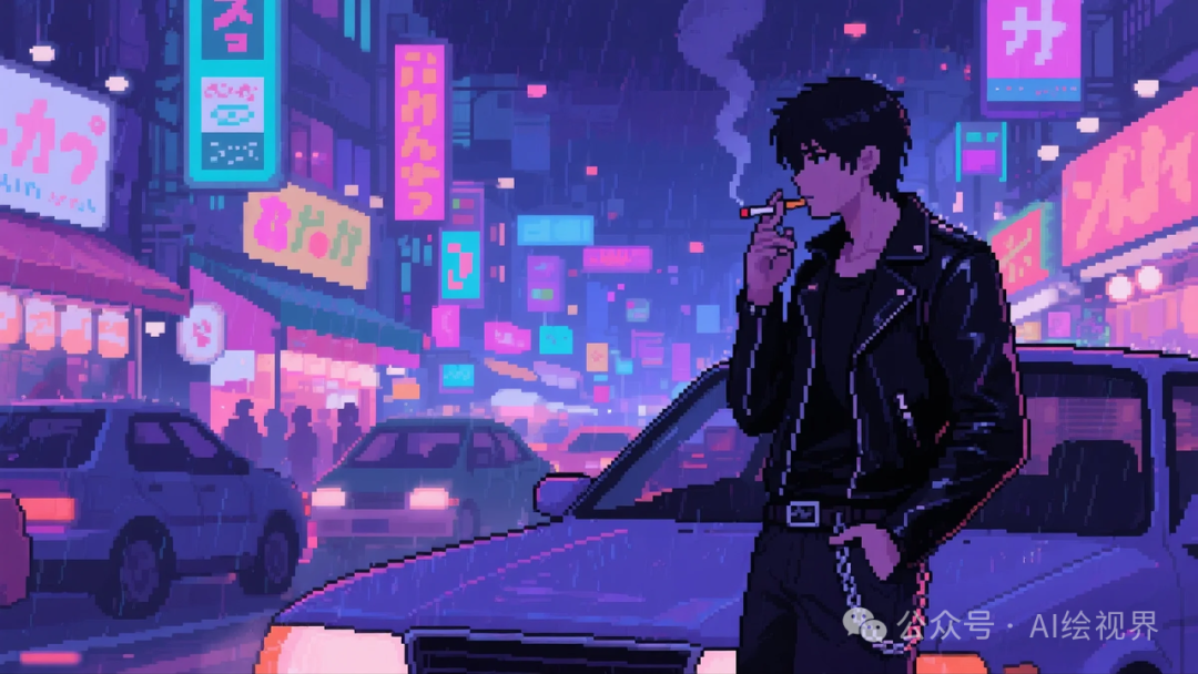 即梦AI 【像素风格】| 爆火的抑郁风像素插画怎么搞?照着输入,张张戳中泪点
