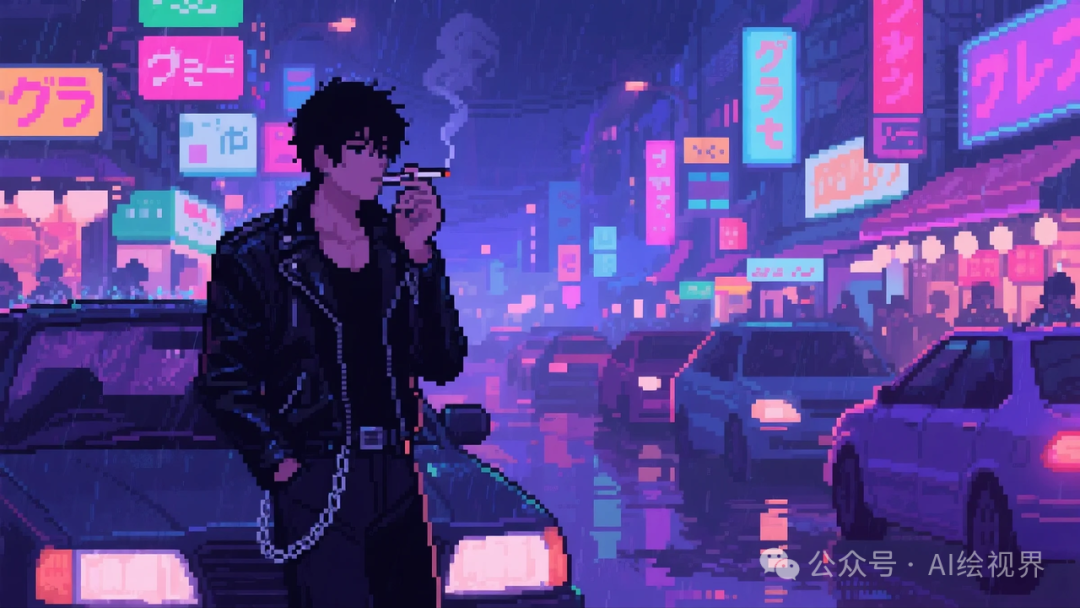 即梦AI 【像素风格】| 爆火的抑郁风像素插画怎么搞?照着输入,张张戳中泪点