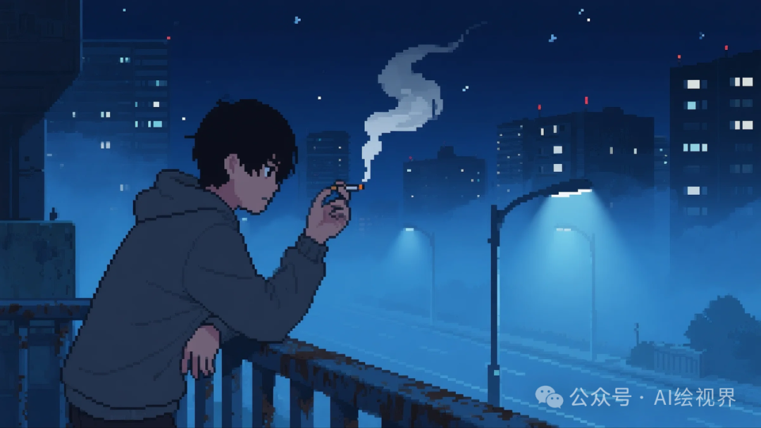即梦AI 【像素风格】| 爆火的抑郁风像素插画怎么搞?照着输入,张张戳中泪点