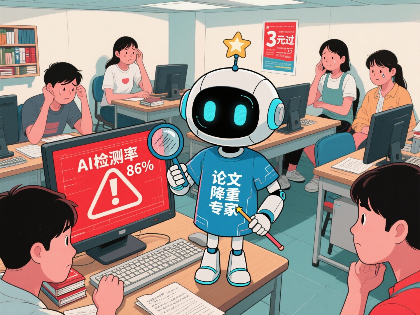“代降论文 AI 率”乱象曝光:学生花费不菲却维权无门