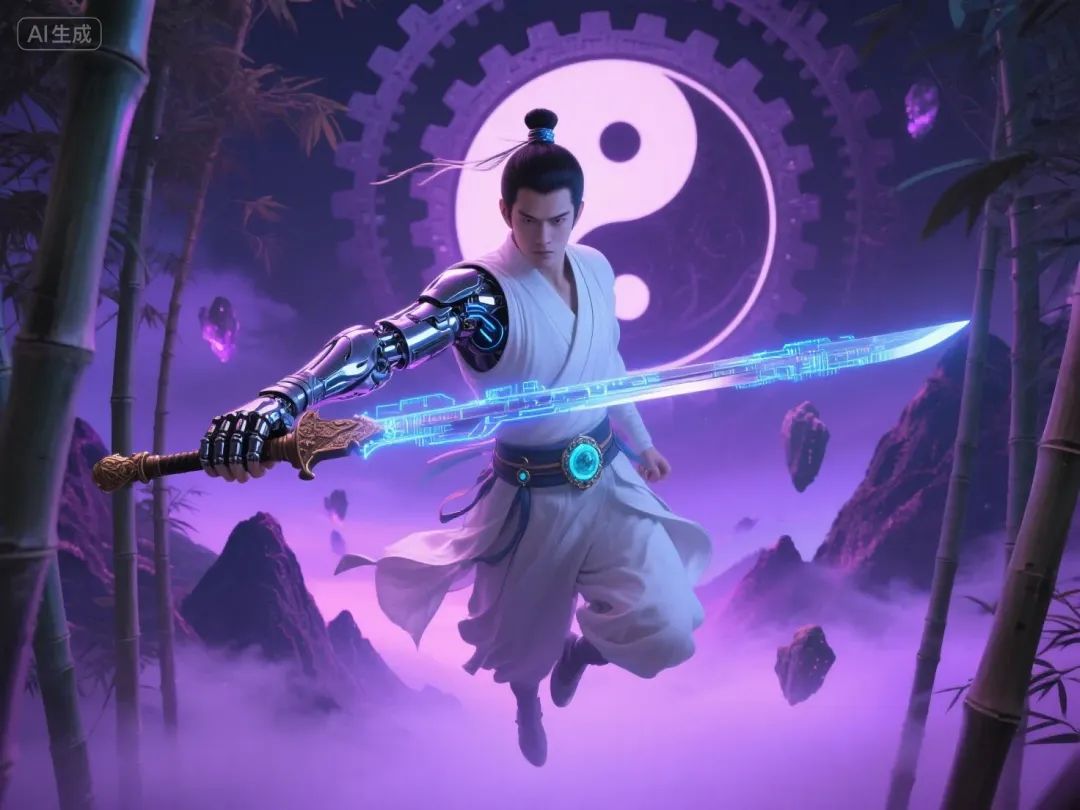 即梦AI画图教程:(七十七)赛博朋克古风人物创作指南