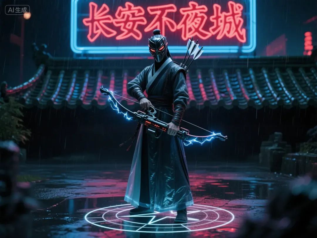 即梦AI画图教程:(七十七)赛博朋克古风人物创作指南