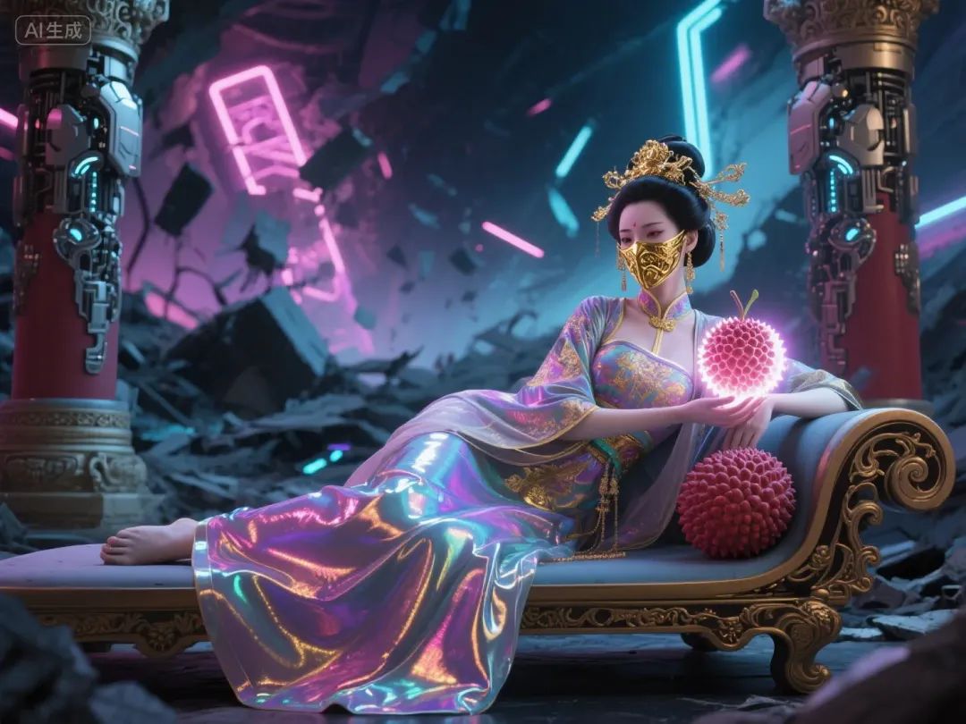 即梦AI画图教程:(七十七)赛博朋克古风人物创作指南