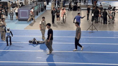 首届机器人运动会,是比谁摔得更有观众缘