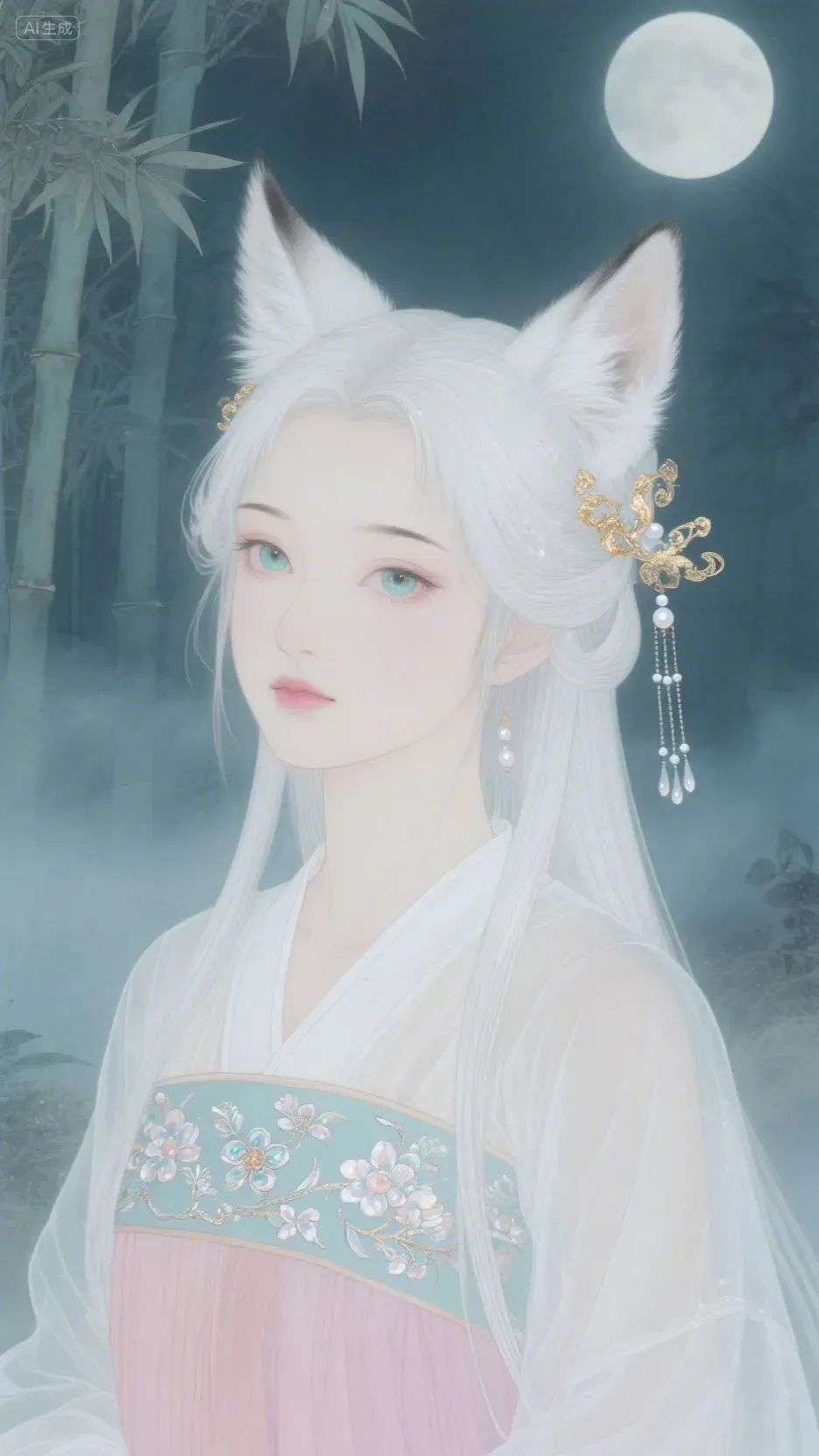 即梦AI画图教程:(一百零九)唯美古风妖怪
