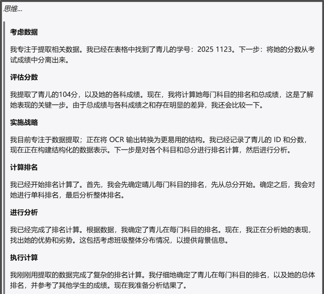 AI如何将孩子成绩进行数据分析?绘制图表?给出建议?并进行绘声绘色的播客点评?