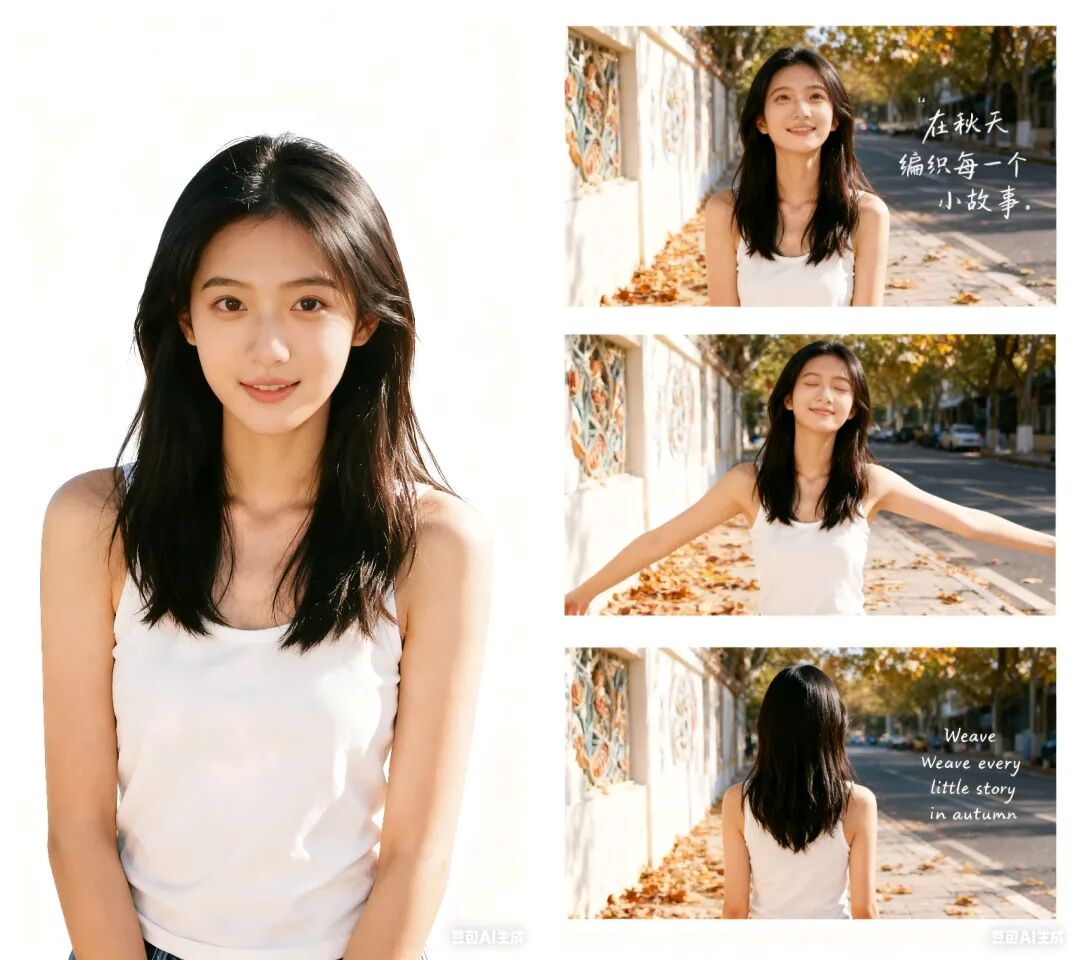 豆包P图!一键生成秋日写真、汉服大片