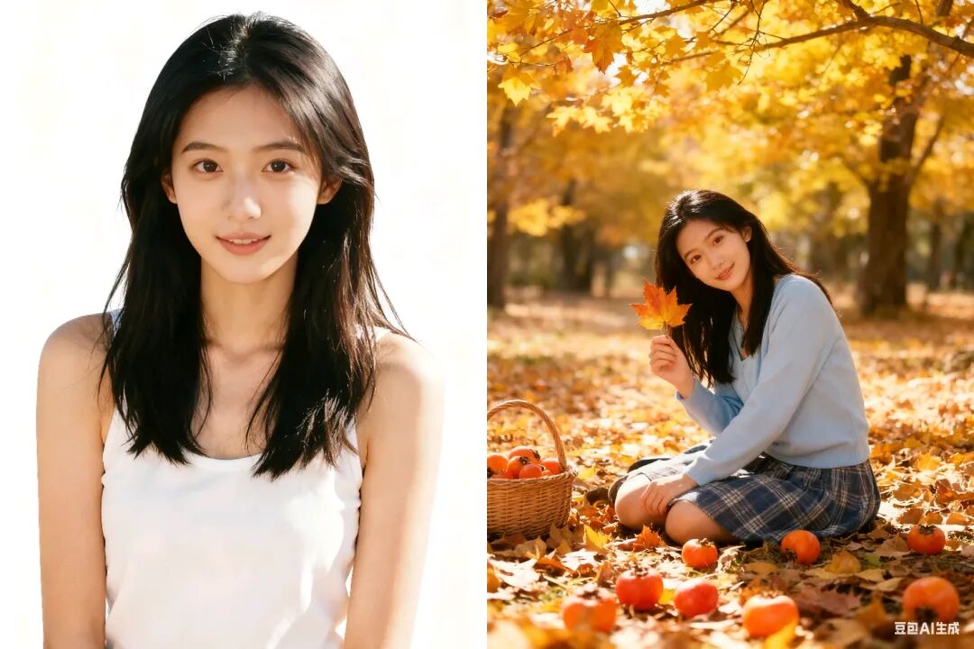 豆包P图!一键生成秋日写真、汉服大片