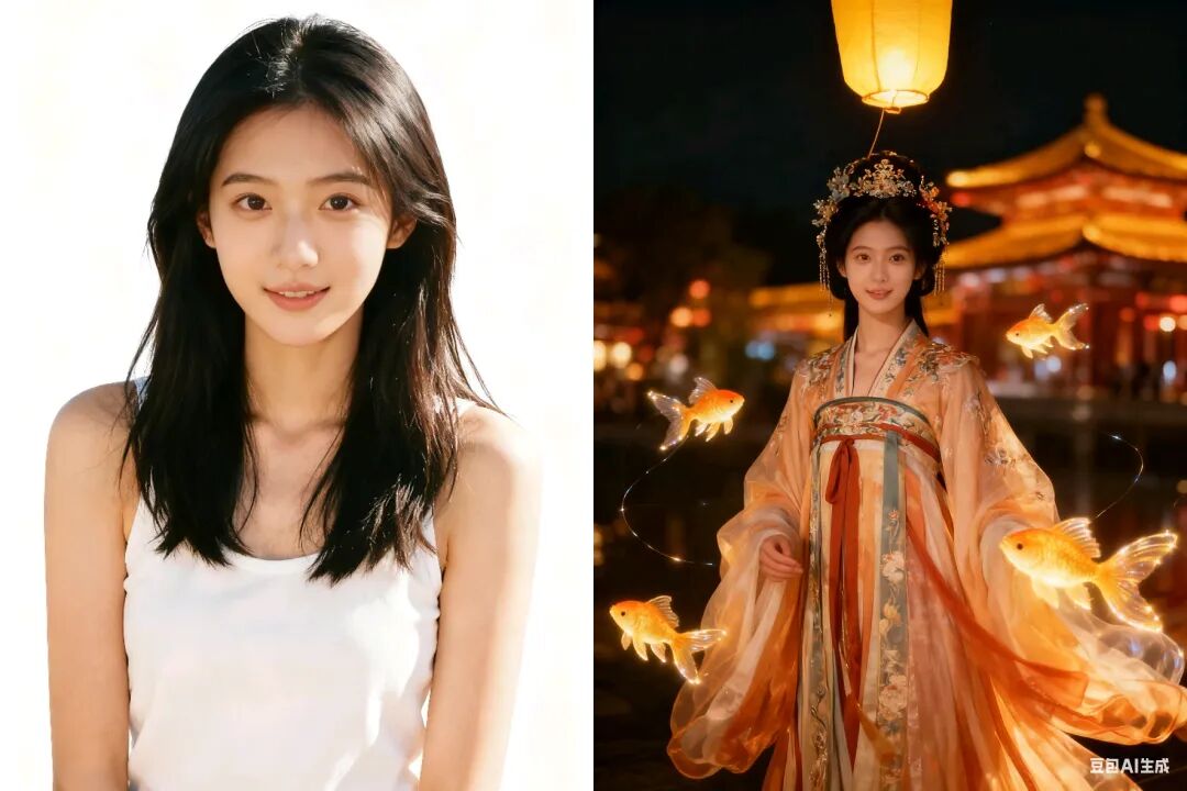 豆包P图!一键生成秋日写真、汉服大片