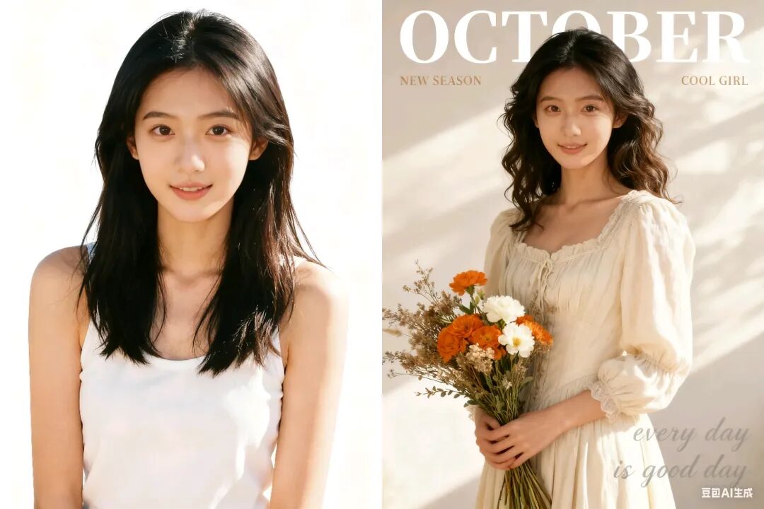 豆包P图!一键生成秋日写真、汉服大片