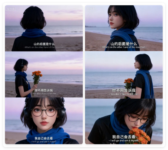 豆包P图!一键生成三宫格电影感写真(附提示词)