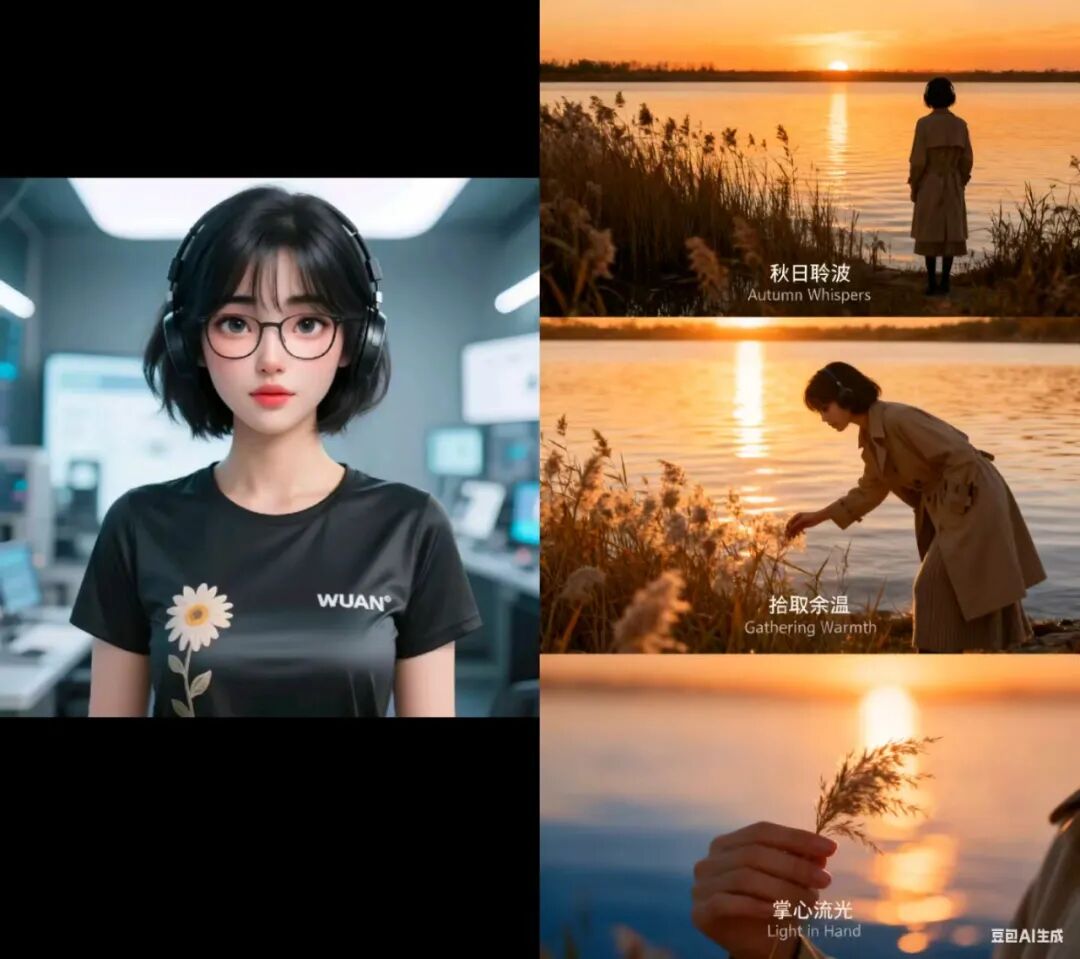 豆包P图!一键生成三宫格电影感写真(附提示词)