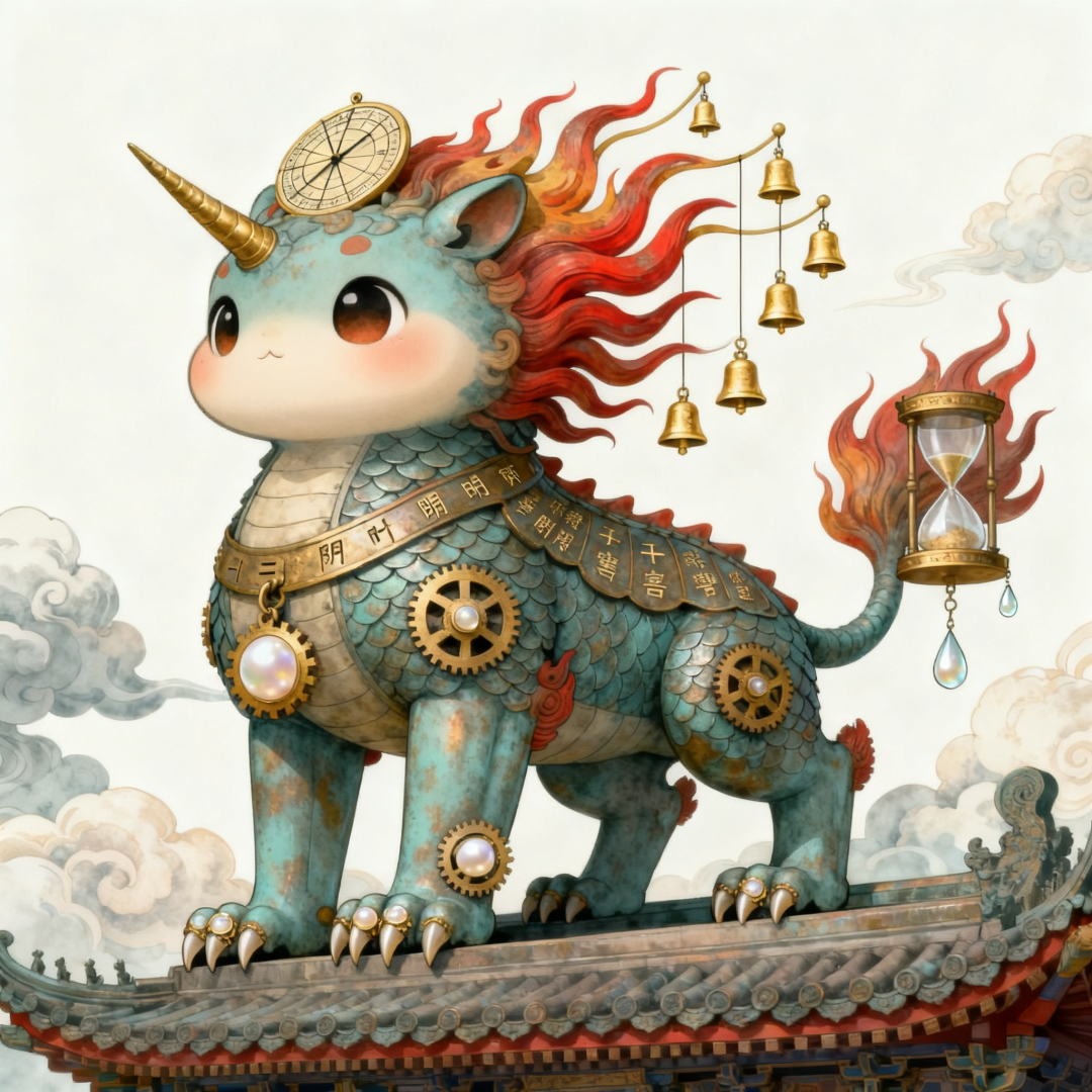 当AI遇上“五脊六兽”,古老的屋脊神兽“活”过来了!