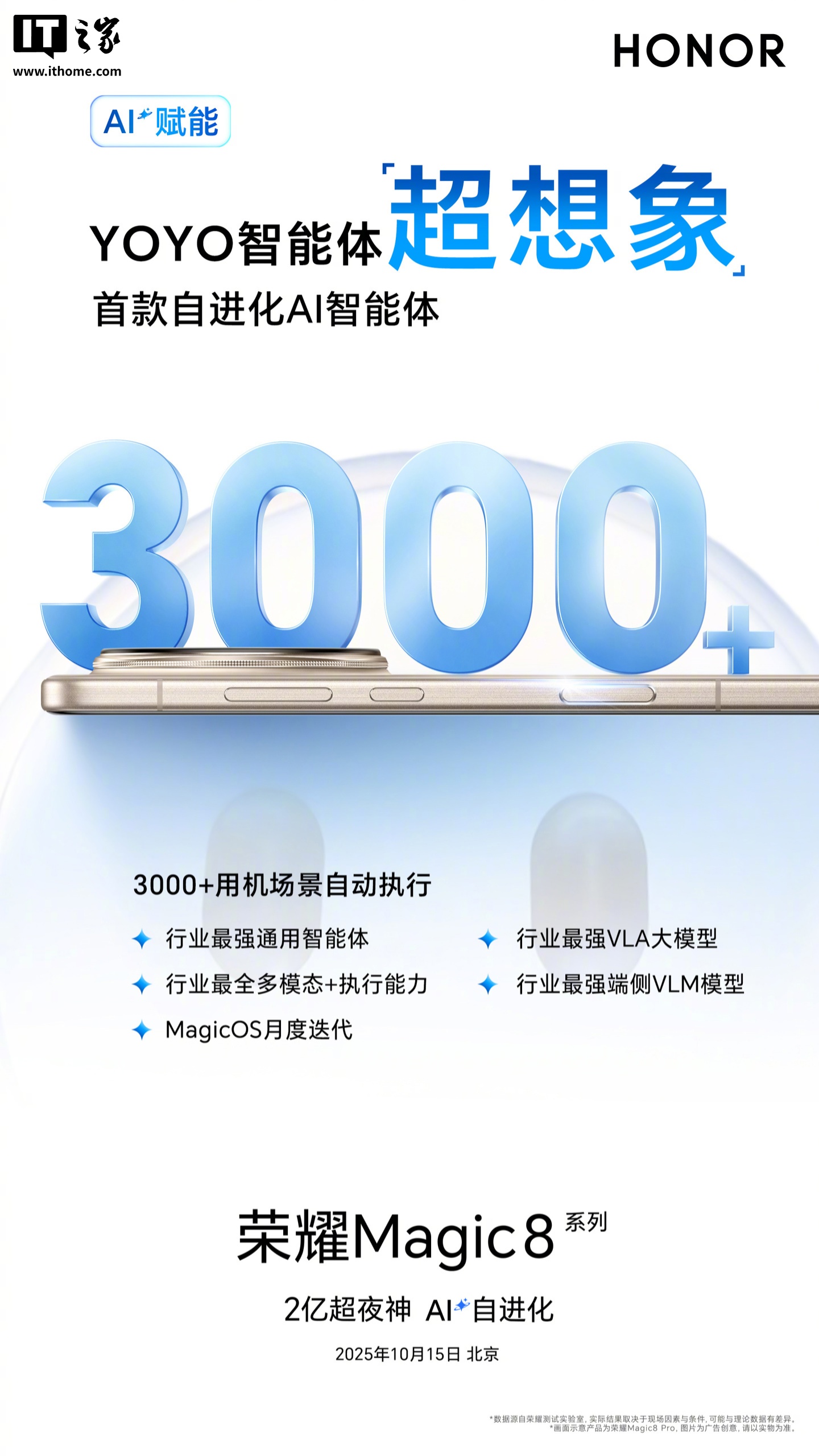 荣耀 Magic8 系列搭载首款自进化 AI 智能体,支持 3000+ 用机场景自动执行