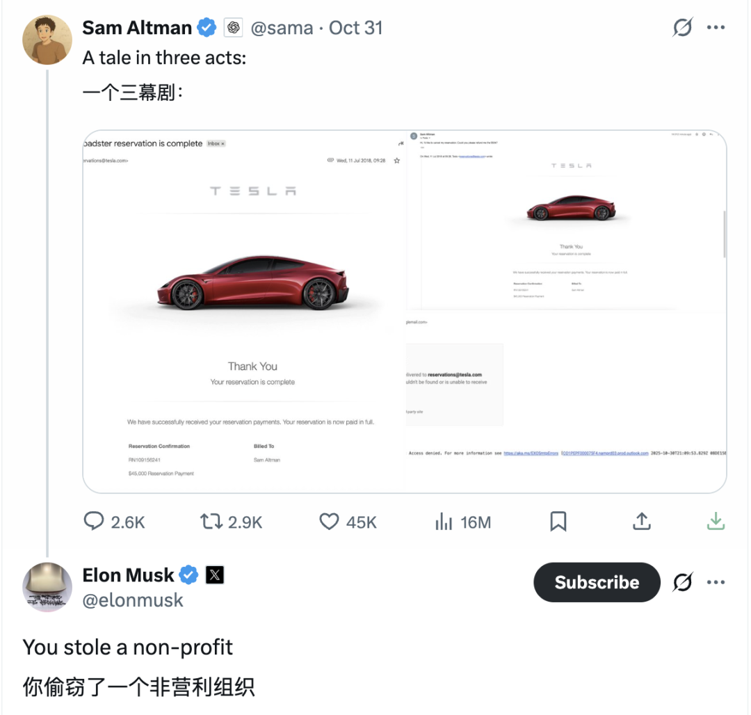 马斯克52页PPT怒喷奥特曼,OpenAI里一个好人都没有