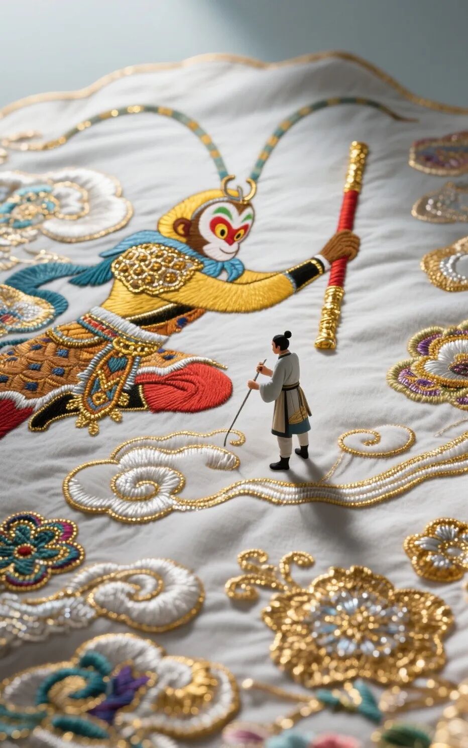 太酷了!用AI打造非遗微缩世界,巨大工艺与小人反差拉满