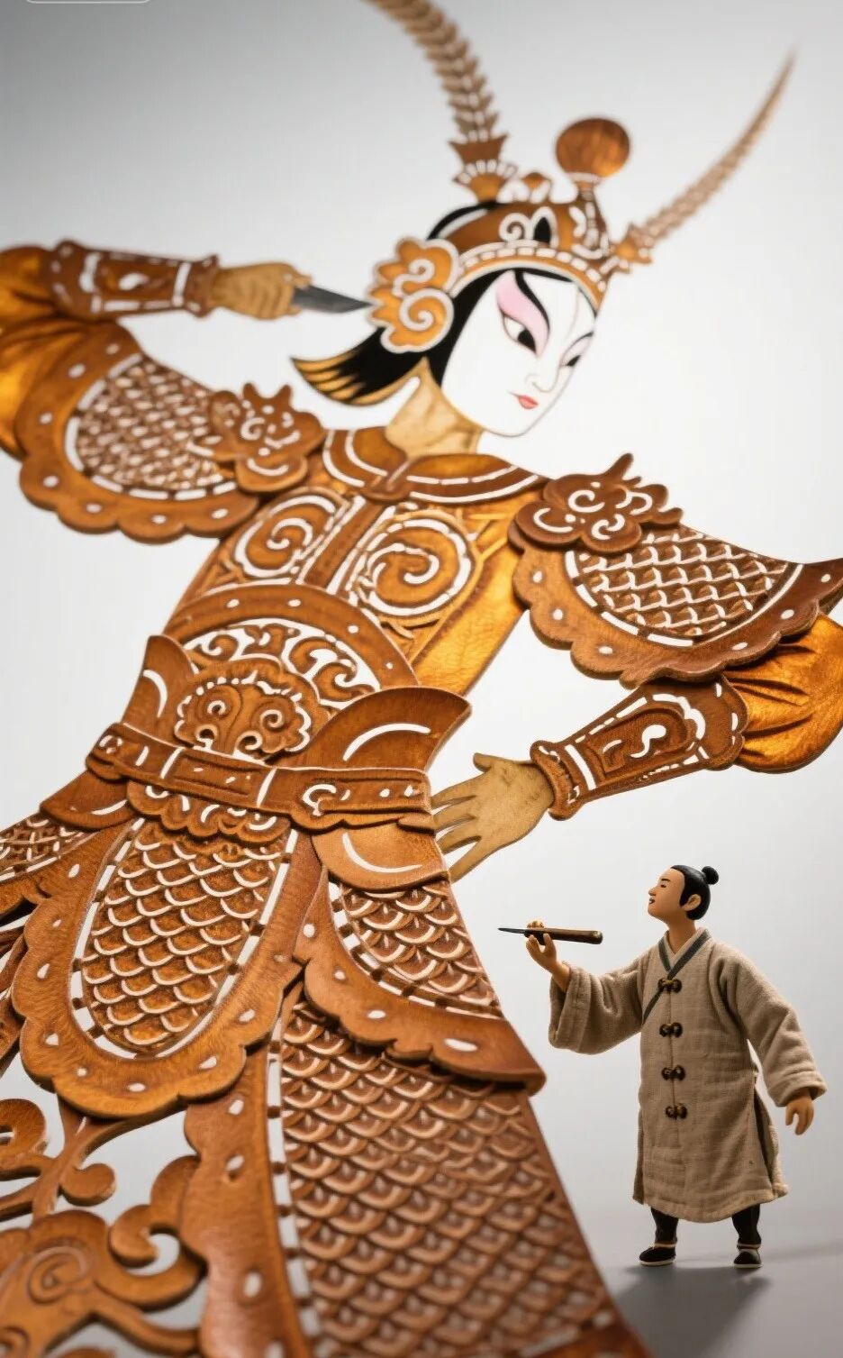 太酷了!用AI打造非遗微缩世界,巨大工艺与小人反差拉满