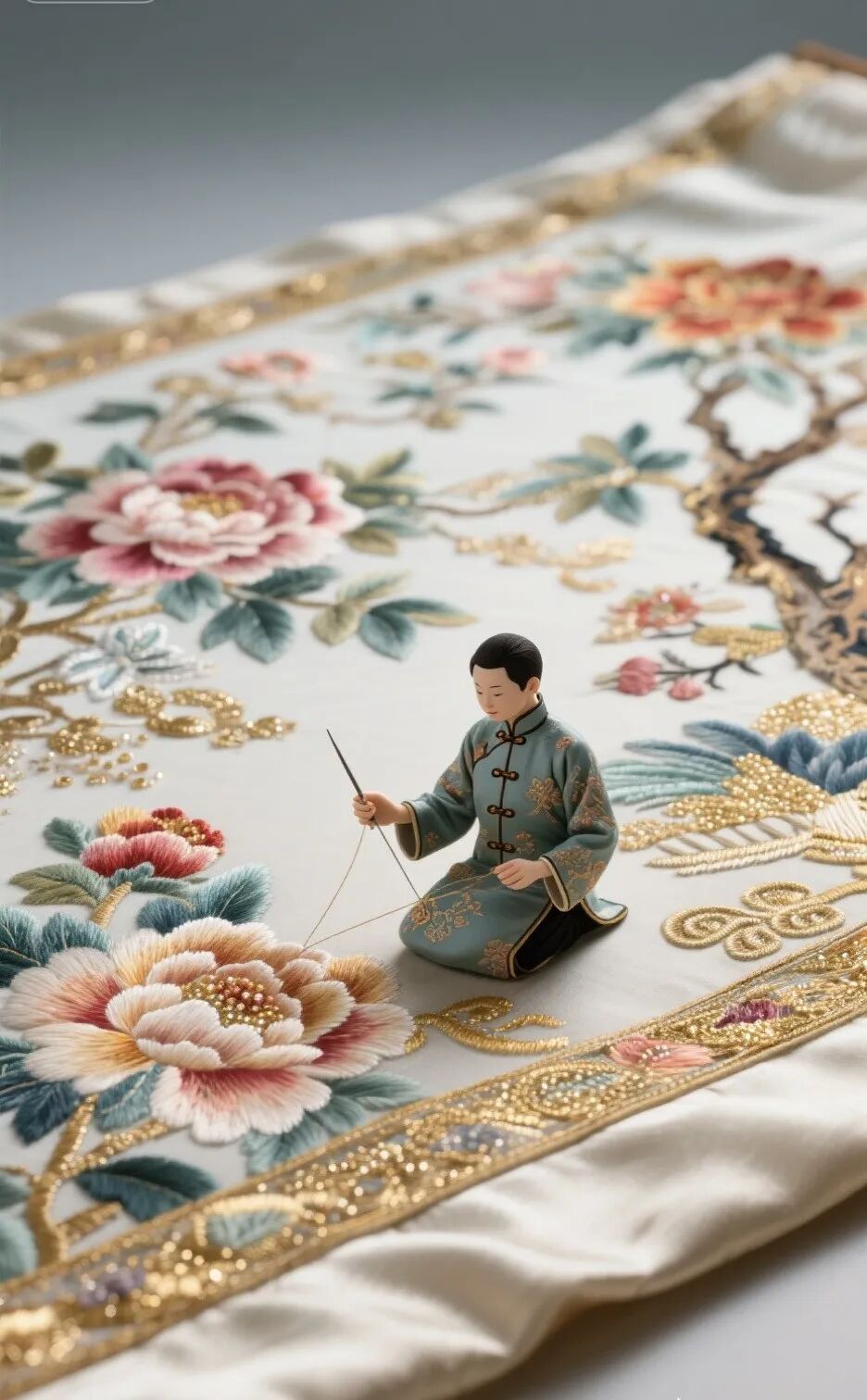 太酷了!用AI打造非遗微缩世界,巨大工艺与小人反差拉满