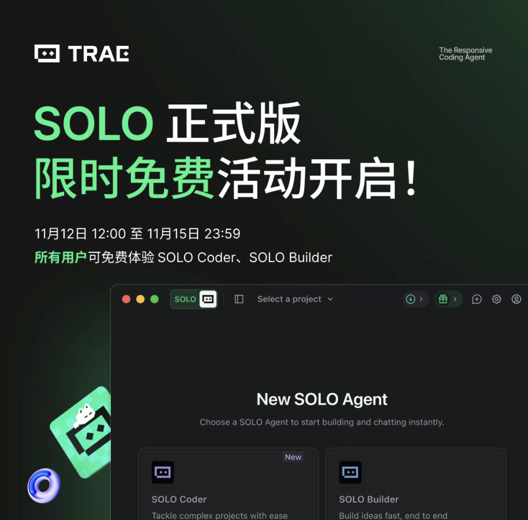 TRAE SOLO正式版上线,我用30分钟写了一个想做了半年的网站。