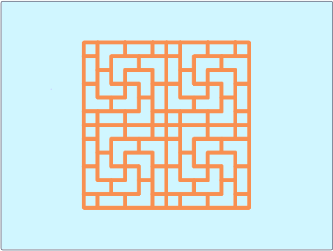 Scratch趣味编程 || 艺术篇——绘制万字纹窗棂