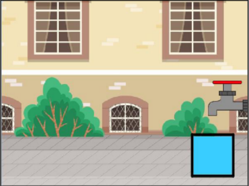 蓝桥杯Scratch | 第16届蓝桥杯青少组省赛Scratch中级组真题解析——第三题《接水》