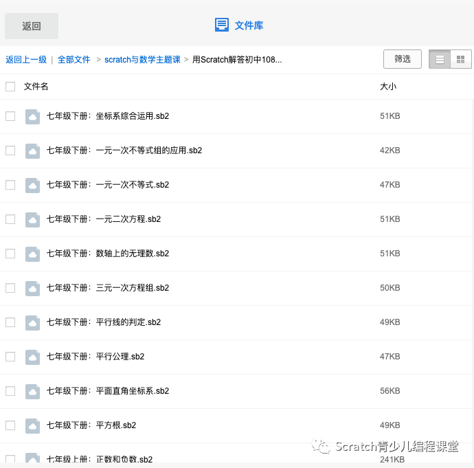 scratch与数学的深度融合,包含小学和初中阶段的资料
