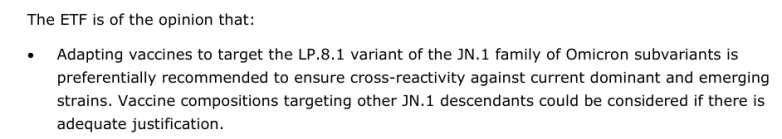WHO最新声明: 建议疫苗生产商2026年使用单价LP.8.1作为新冠疫苗抗原组分