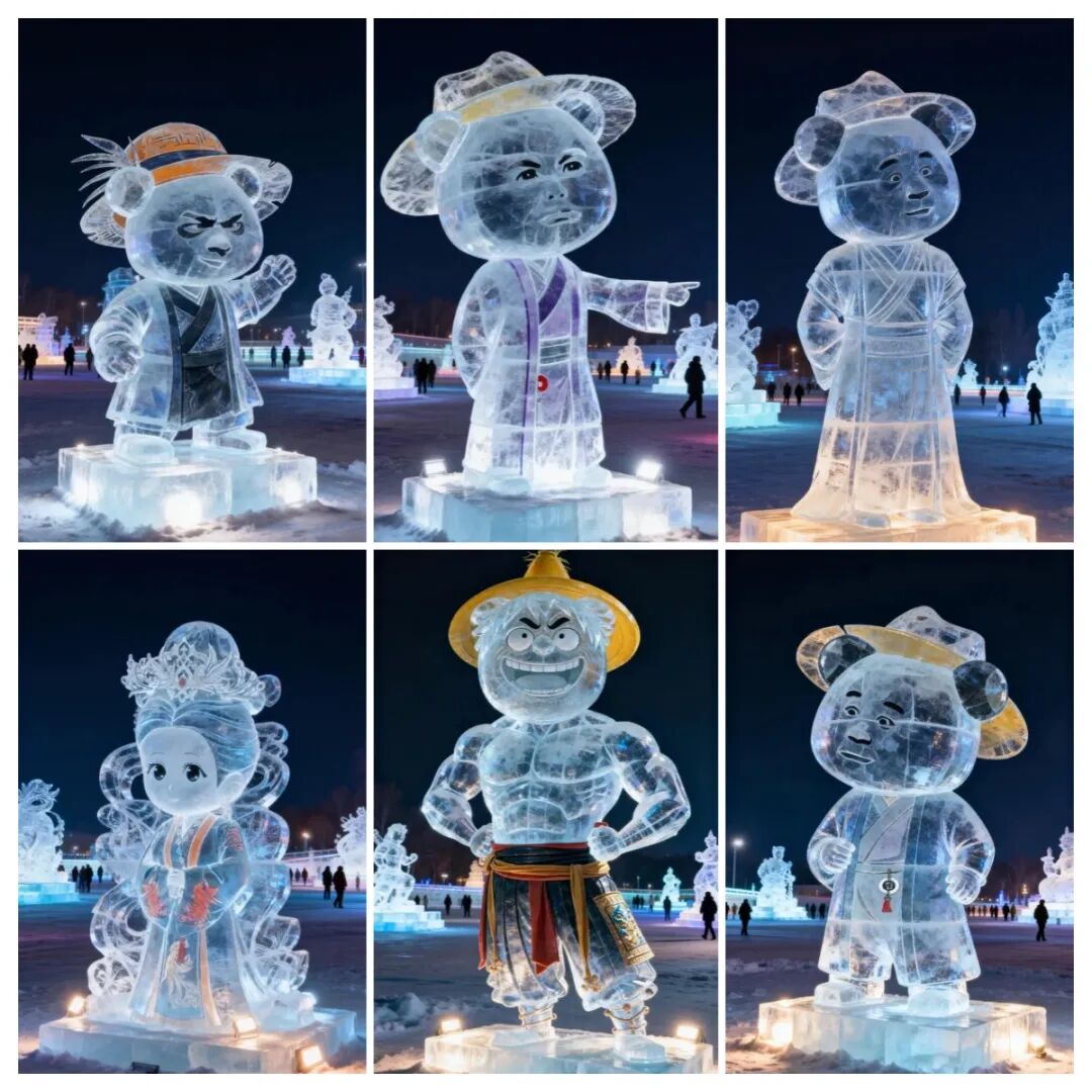 15万赞的虾仁冰雕,用即梦2步搞定(附提示词)