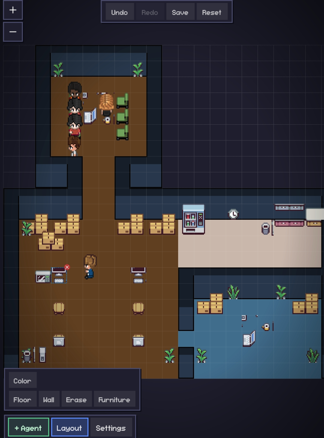 我花2美金给龙虾盖了个办公室,监控它在干什么,图块集免费送给大家。