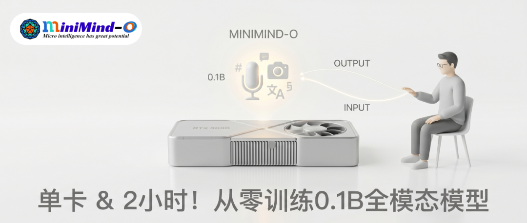 小钢炮开源,一张3090两小时「从零训练0.1B全模态模型」,模型训练彻底平民化