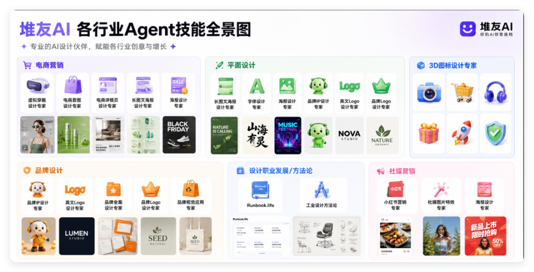 不会写提示词?22个设计Agent自动出图,营销海报全包了