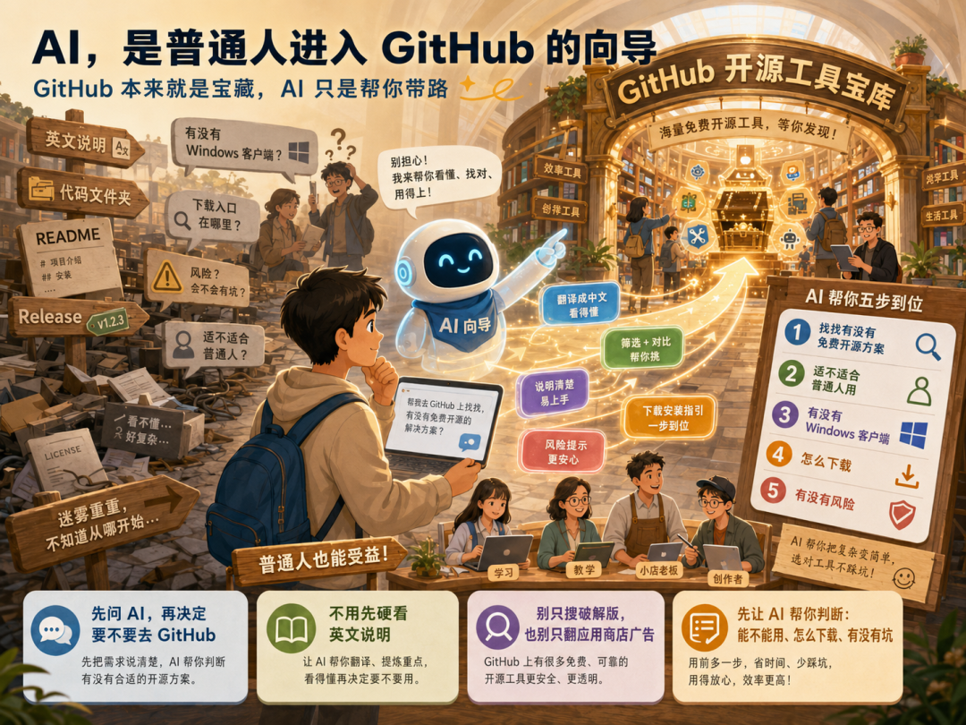我以前以为 GitHub 是程序员仓库,后来发现它像一个免费软件黑市