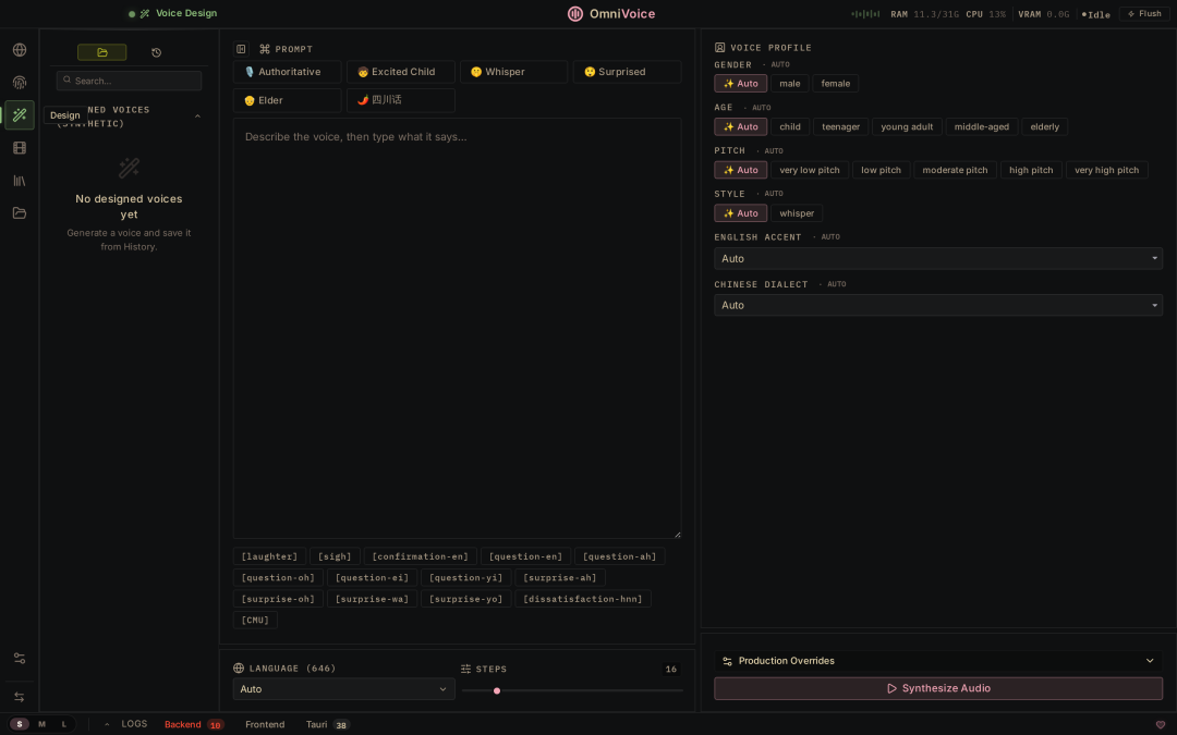 5k星星!无GPU都能跑的「开源声音克隆工具」,646种语言,多系统支持一键安装
