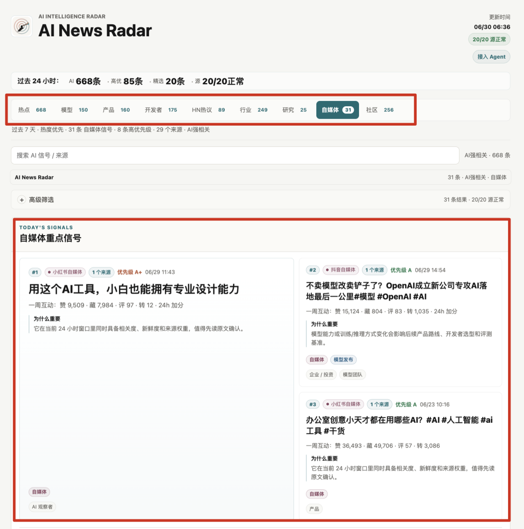 大更新我的AI热点Skill,这次把国内外自媒体大神都包圆了