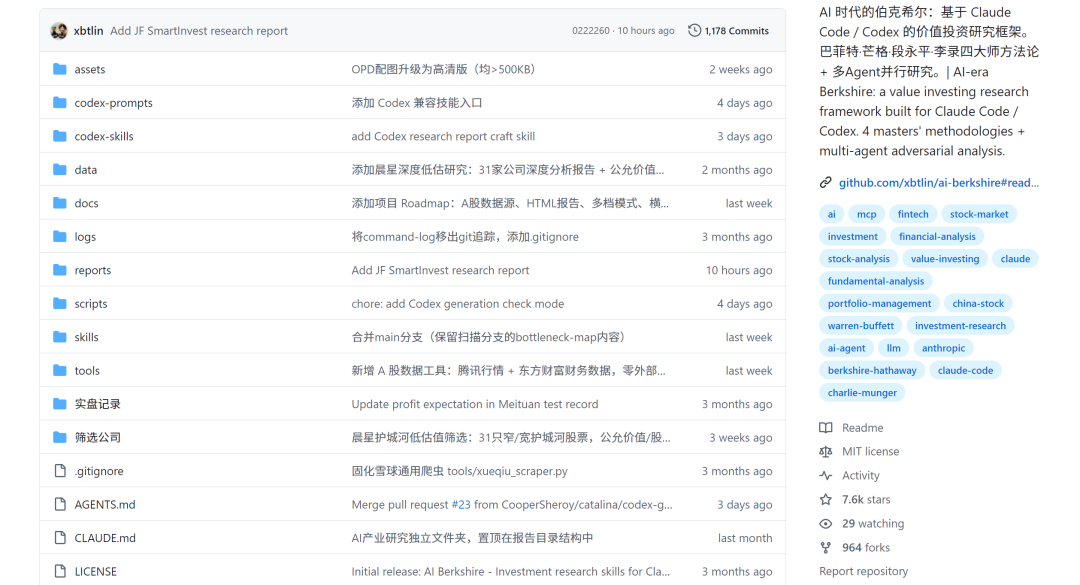 爆火「开源投资框架」,AI时代的伯克希尔