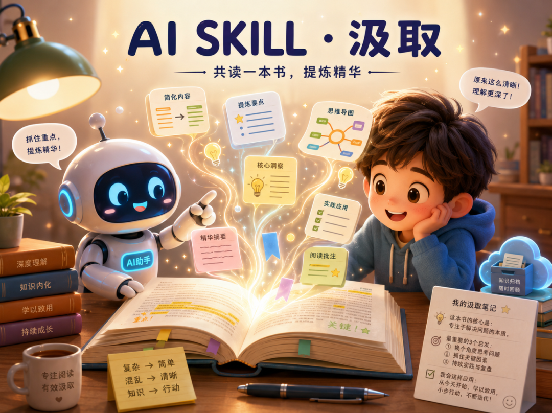 和AI一起读书的智能体:《汲取》SKILL分享