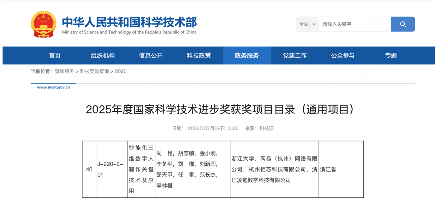 网易携《逆水寒》斩获国家科学技术进步奖,AI 智能体生成破 4000 万