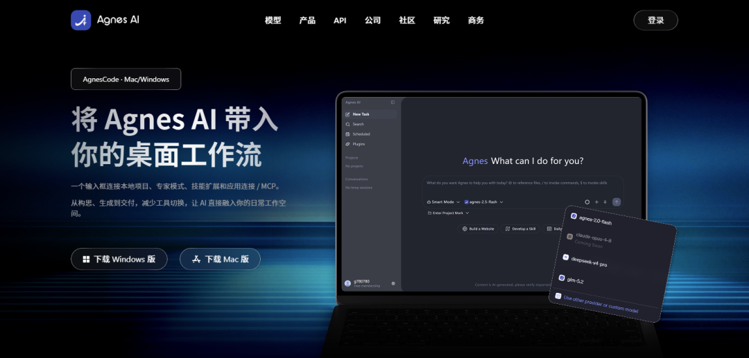 Agnes | 无限期免费API——Agnes AI 让开发者疯狂!! 全模态API 太顶了