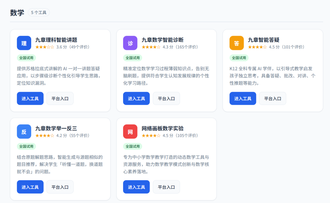 课件老师:我给智慧中小学平台用AI做了一个学科导航网页