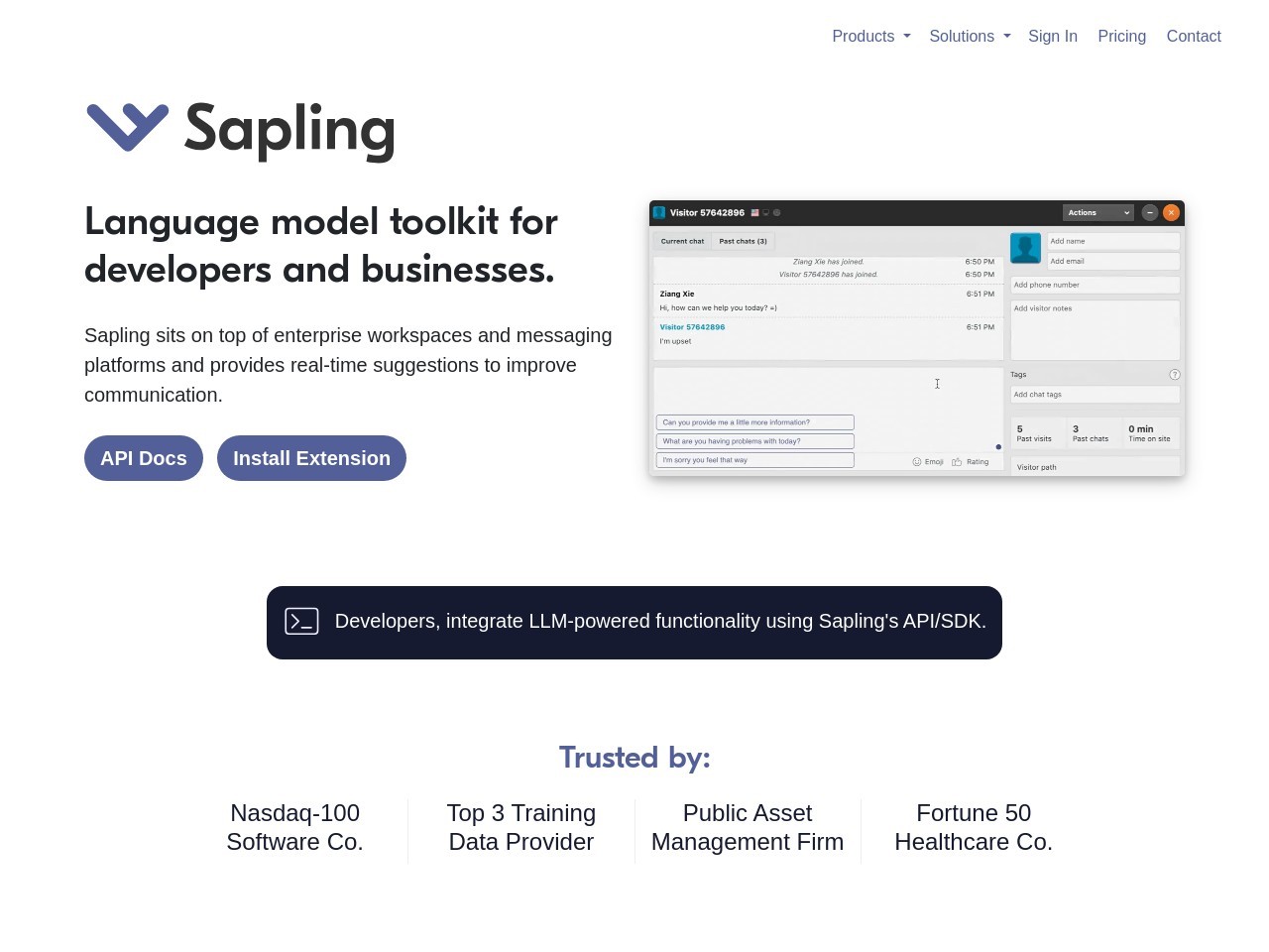 Sapling AI Content Detector