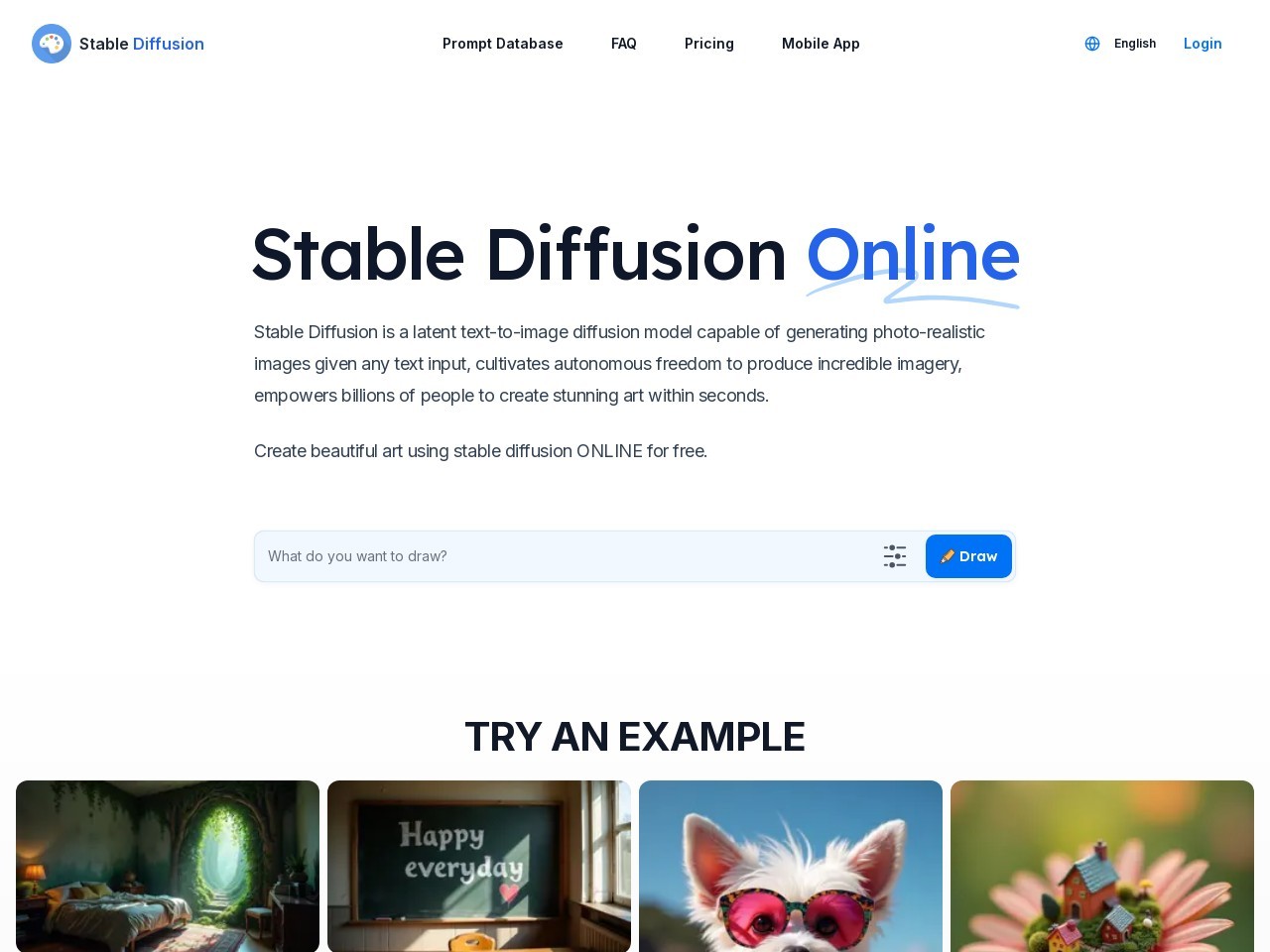 Stable Diffusion Online