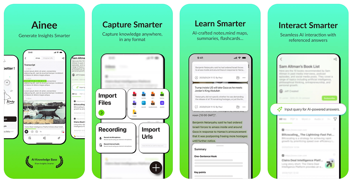 Ainee: AI Notetaker