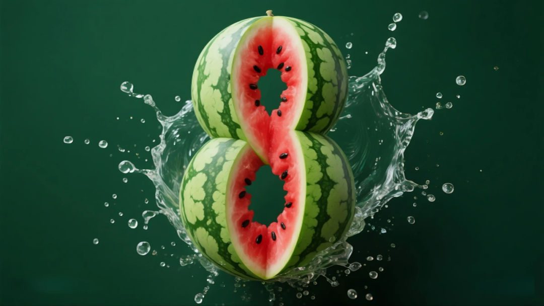 即梦AI 【水果】【西瓜】| 炎炎夏日，来点西瓜字体解解渴，附提示词
