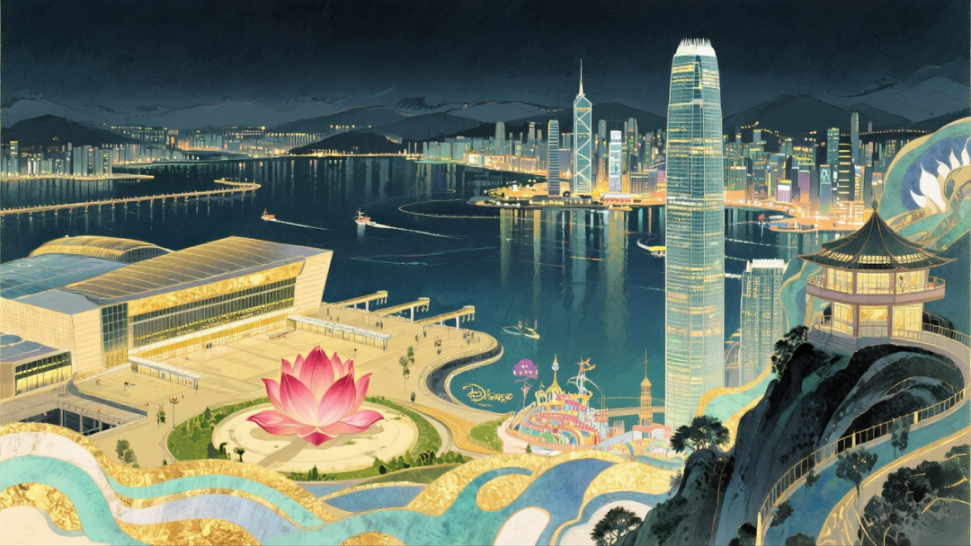 即梦AI 【插画设计】【城市地标】| 10 组城市地标插画提示词，带你解锁不一样的东方禅意美学